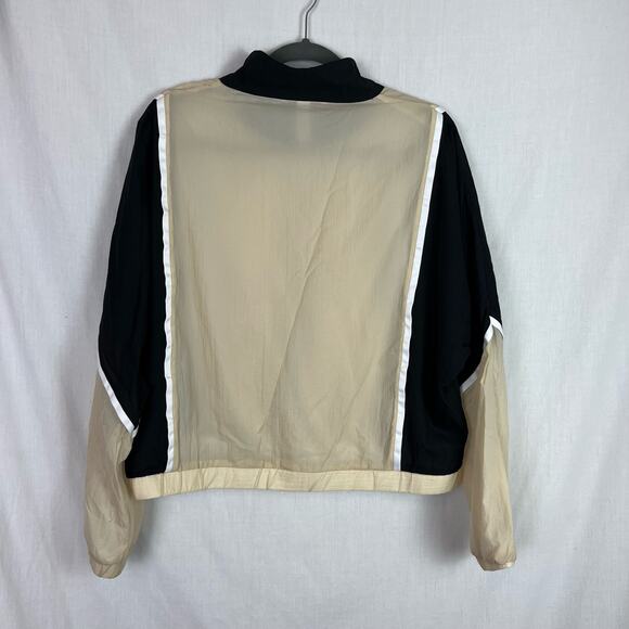 Zyia Active Cream & Black Athletic Windbreaker Jacket Womens Size Large - Picture 4 of 5